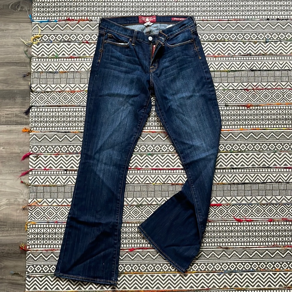New without tags Lucky Jeans dark wash Sofia bootcut size 10/30 regular